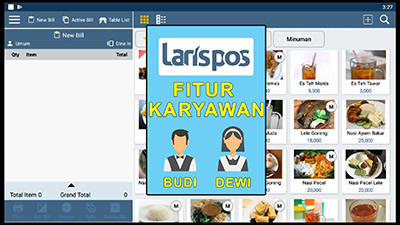 Fitur Karyawan Pada Laris Pos